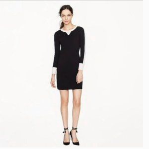 J. CREW Knit Sweatshirt Dress in Black